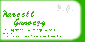 marcell ganoczy business card